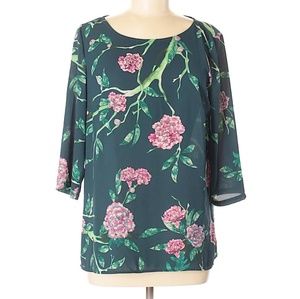 HD in Paris Eira Green Floral Blouse